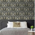 thumbnail image 5 of NextWall  Bird Ogee Peel and Stick Wallpaper 20.5 in. W x 18 ft. L - Ebony & Sepia, 5 of 7