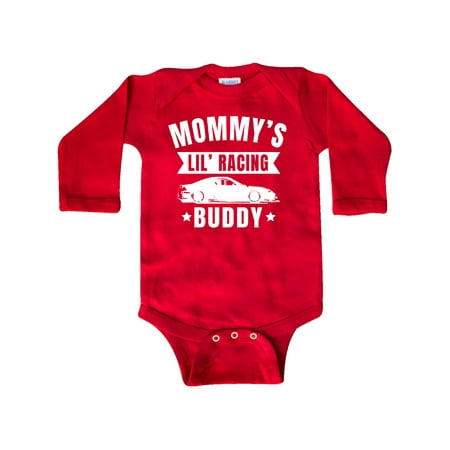 

Inktastic Mommys Lil Racing Buddy Gift Baby Boy or Baby Girl Long Sleeve Bodysuit