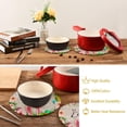 thumbnail image 4 of SKYSONIC Easter Rabbit Ears Pot Holders Trivets, 2 Pcs Heat Resistant Trivets,Egg Hunt Flowers Cotton Thread Weave Mats for Hot Pads Pans Pot Bowl Teapot for Kitchen Decor, 4 of 7