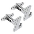 thumbnail image 1 of BodyJ4You 2PC Cufflinks Personalized Initials Letter Z Men's Button Shirt Business Gift, 1 of 6