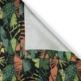 thumbnail image 6 of Ambesonne Tropical Valance & Curtain, Abstract Monsteras Pattern, 55"x36", Burnt Sienna Jade Green, 6 of 7