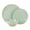Light Green, variant on Famiware Jupiter 12-Piece Stoneware Dinnerware Set with Plates & Bowls