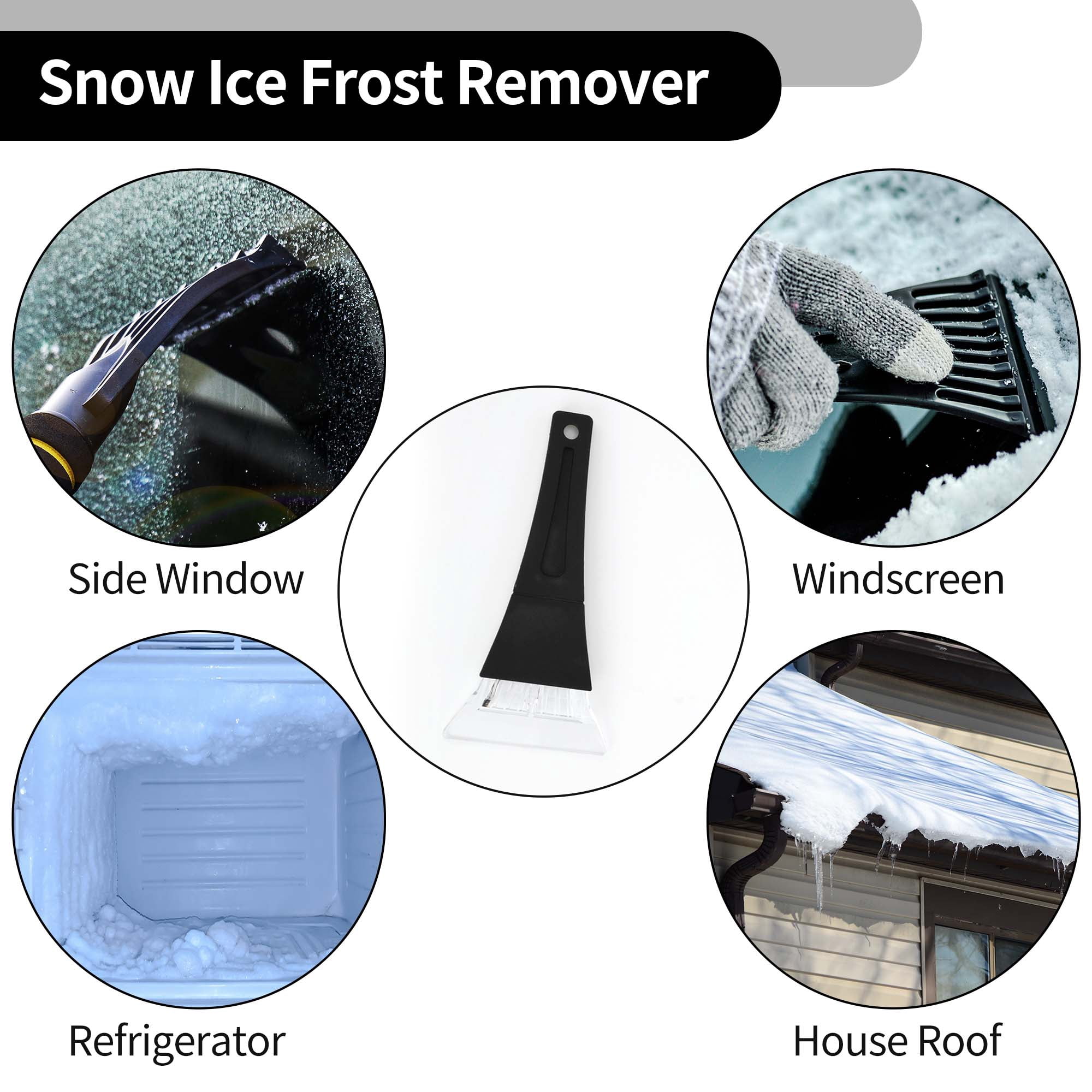Unique Bargains 1pc 22x11cm Universal Car Ice Scraper for SUV Snow Frost Remover