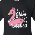 thumbnail image 4 of Inktastic Glam Pink Flamingo with Pearls Youth T-Shirt, 4 of 5