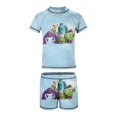 thumbnail image 5 of Monsters University Cartoon Boy's Swimsuit Short Sleeve T Shirt Swim Trunks Shorts Swimwear Summer Kid's Two Pieces Split Rash Guard Bathing Suit Set, 5 of 7