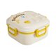 thumbnail image 1 of Lonchera Escolar Portátil con Cubiertos | Fiambrera Infantil | Apta para Microondas | Contenedor de Alimentos de 850ml | Recipiente Portátil con 4 Compartimentos, 1 of 5