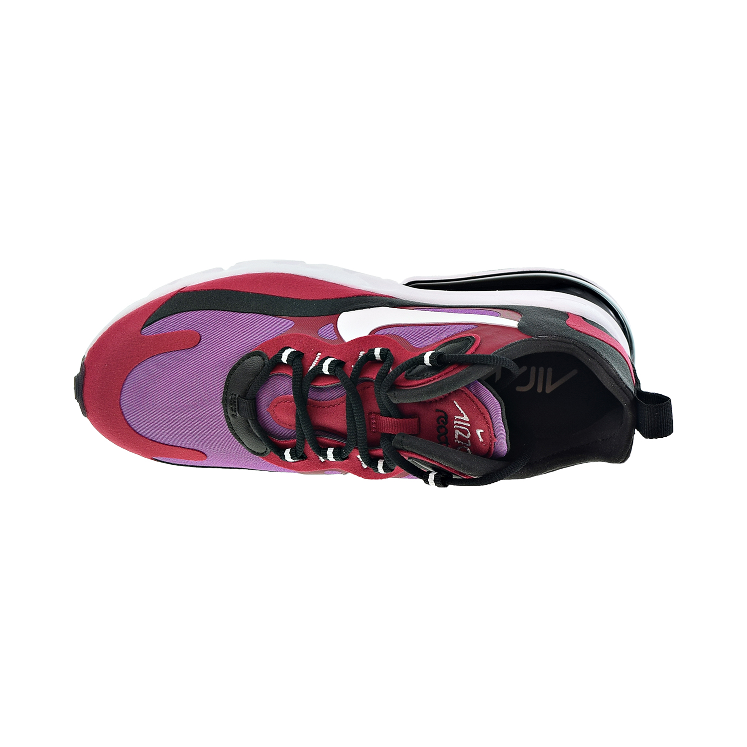 Nike Air Max 270 React Women's Shoes Noble Red-Black-Vivid Purple ci3899-600 - image 5 of 6