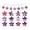 red, white, and blue, variant on 12 Pcs Patriotic Star Cutouts 4th of July Paper Star Cutouts Independence Day Stars Accents for Memorial Day DIY Bulletin Board Star Cutouts for Kids Patriotic Theme Party Decor