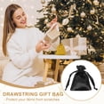thumbnail image 4 of Uxcell 3 x 4 Inch Satin Bags with Drawstring, Gift Bags for Jewelry Candy Christmas Party 6 Pcs Black, 4 of 7