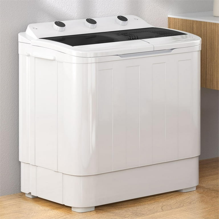 TABU 24LBS Portable Washing Machine, 2 in 1 Laundry Washers, 14LBS Washing  Tub&10LBS Steel Spinning Tub