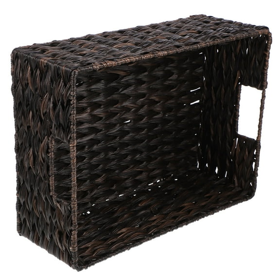 USHOBE Wardrobe Storage Basket Black 1Pcs 15.7X11.8X5.9In