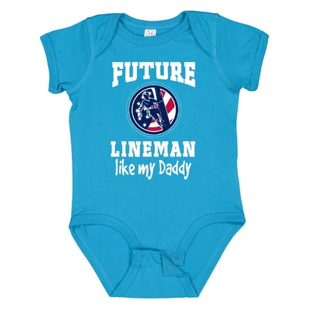

Inktastic Future Lineman Like Daddy Gift Baby Boy Bodysuit