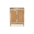 thumbnail image 2 of Powell Blair Rattan Bar Cabinet with Marble Top, Natural, 2 of 21
