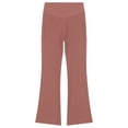 thumbnail image 2 of iiniim Men High Waist Fringe Flared Pants Ballroom Dance Pants Modern Dance Pants Disco Trousers Dusty Pink XXL, 2 of 7