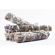 NessaStores White Sage + Lavender Smudge Incense 9" Bundle (5 pcs) #JC-148