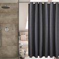 thumbnail image 2 of Shower Curtain/ Liner 100% Waterproof Fabric, Bathroom Shower Liner with Hooks, Waterproof Curtains, 2 of 5