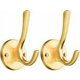 thumbnail image 1 of Ganchos de Pared para Abrigos y Sombreros, 2 Ganchos para Abrigos de Metal Macizo, Ganchos para Colgar, Toallero para Cocina, baño, salón y Oficina, Dorado, 1 of 5