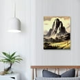 thumbnail image 3 of JEUXUS Black And White Watercolor Painting Wall Art Traditional Chinese Landscape Oil Painting Printed Painting on Canvas for Bedroom Office Decoration Stretched and Framed Ready to Hang16x20in, 3 of 4