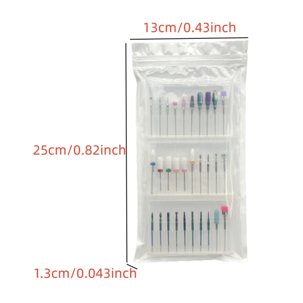 Nail Drill Bits Set Ceramic Tungsten Carbide Drill Rotary Burrs Nail File Bit