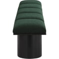 thumbnail image 4 of Meridian Furniture Pavillon Banc en Tissu Bouclé Vert, 4 of 10