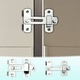 thumbnail image 1 of Stainless Steel Deadbolt Lock | 180 Degree Barn Sliding Door Lock | Rust-Resistant Durable Construction | Secure Anti-Tamper Mechanism | Smooth Silent Operation | Includes 1 Deadbolt, 1 of 5