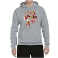 thumbnail image 2 of Wild Bobby, Betty Boop Winking Girl Power Femenist Betty Boop Unisex Hoodie Sweatshirt, Heather Grey, Medium, 2 of 5