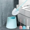 thumbnail image 1 of Cagogo under $5 3Pcs Toilet Brush Set, Toilet Brush With Holder Base,Bathroom Cleaning Brush Set,Toilet Cleaning Brush Scrubber,Long Handle Toilet Bowl Brush,Bathroom Toilet Brush Cleaner, 1 of 9