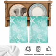 thumbnail image 5 of Teal Ombre Coastal Kitchen Towels Set of 1, Nautical Beach Starfish Coral Summer Absorbent Dish Towels for Kitchen, Microfiber Hand Towel, Quick Drying Tea Towel for Cleaning Decorative Dishcloths, 5 of 7