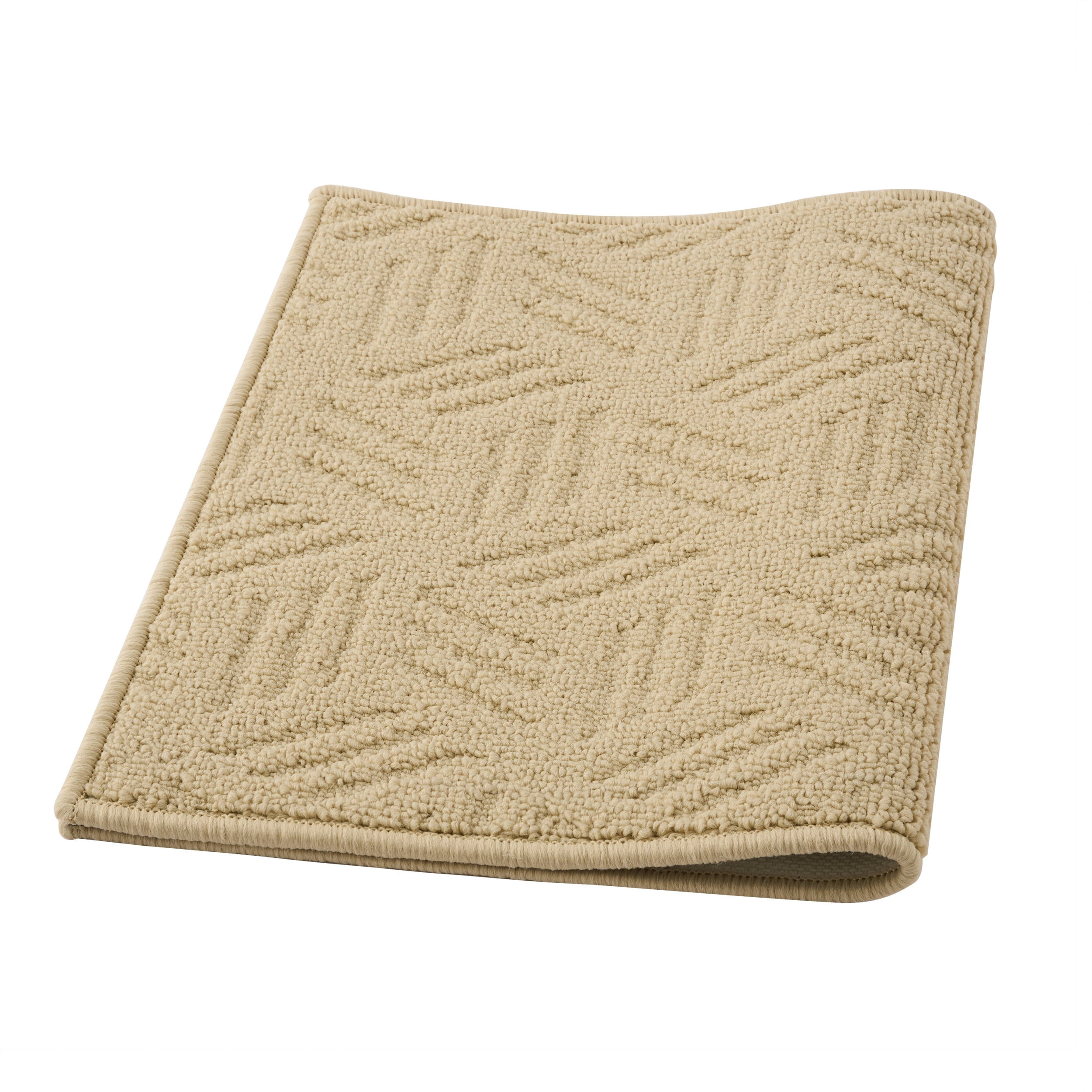 Mainstays Solid High Low Loop Kitchen Mat 18"x 27" Papyrus Beige