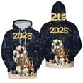 thumbnail image 3 of Happy New Year Basset Hound Welcome 2025 Balloon Firework Party All Over Print 3D Hoodie Unisex Merch Hoodies Bassets Dog Breed Lovers Gifts Idea - 01014, 3 of 6