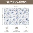 thumbnail image 3 of Placemat, Pioneer Flower Floral Print Pattern Place Mats Table Mat Set Of 2, PVC Washable Placemats for Party Kitchen Dining Decoration, 18x12 Inch, Fade Resistant, 3 of 6