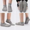 thumbnail image 2 of 10 Pairs Women's Comfort Cotton Athletic Ankle Socks Low Cut Breathable Socks for Women, 2 of 7