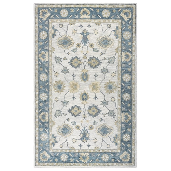 Gatney Rugs Majestic Area Rug LO9984 Natural Bordered Scrolls 10' x 14' Rectangle
