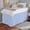 Light Blue Solid, variant on Dorm Bed Skirt - Extra Long College Dorm Bed Skirt 30" Drop - 100% Microfiber Ruffled Dorm Sized (39" x 80") College Bed Skirts, Elastic Bed Skirt for Easy Fitting - White Solid, Twin-XL Size.