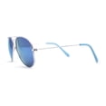 thumbnail image 4 of Child Size Kids Color Mirror Classic Iconic Tear Drop Officer Sunglasses Silver Blue Mirror, 4 of 4