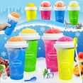 thumbnail image 5 of RELPOM Slushie Maker Cup, TIK TOK Magic Quick Frozen Smoothies Cups, Cooling Cup, Slushy Cups, Ice Cream Make, Cool Stuff Things Gadgets Funny Gifts for Kids (Blue), 5 of 10