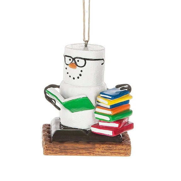 Midwest-CBK S'Mores Book Lovers Ornament – Cute Book Nerd Christmas & Everyday Decoration