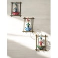 thumbnail image 2 of Wrought Iron Musician Trio | Indian Wall Decor | Hand painted Metal Art | Metal Wall Art Frame, 2 of 2