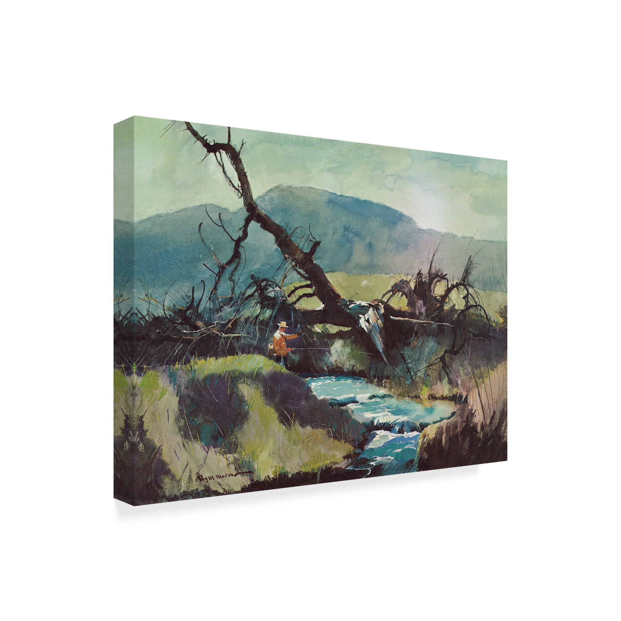Trademark Fine Art 'Fishing Retreat III' Canvas Art by Roy M. Mason