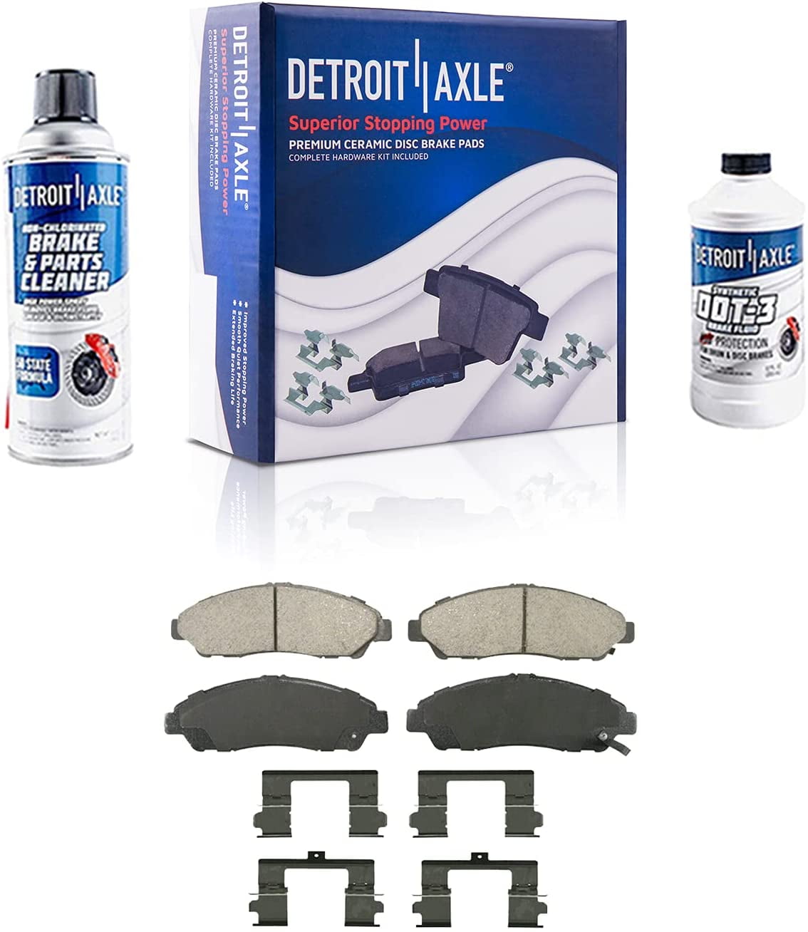 Detroit Axle - Front Brake Kit for 2007-2013 MDX ZDX, 2014-2018