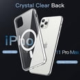 thumbnail image 4 of JETech Magnetic Case for iPhone 11 Pro Max 6.5-Inch Compatible with MagSafe Wireless Charging, Shockproof Phone Bumper Cover, Anti-Scratch Clear Back (Clear), 4 of 7