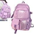 thumbnail image 4 of Backpack Kawaii Backpack, Cute Aesthetic Backpack for (Purple), By TINGXIN, 4 of 9