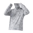 thumbnail image 3 of Chaqueta de camisa con capucha de protección solar para hombres con agujeros para los pulgares Cómoda delgada con máscara Outwear Ropa para golf Pesca , gris claro, XXL shamjiam Chaqueta de protección solar, 3 of 8