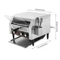 thumbnail image 2 of Silver Tabletop Electric Commercial Restaurant Industrial Conveyor Toaster 450 Slice/Hour 7Speed, 2 of 20