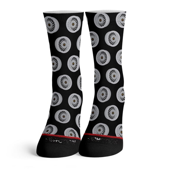 Function - 3 Piece Wheels Pattern Socks