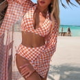 thumbnail image 2 of Tumotour 3 Pieces Bikini Set for Women's Bathing Suit With Flowy Beach Cover Up Summer Beachwear Swimsuits, 2 of 6