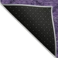 thumbnail image 4 of 5' X 8' Eggplant Purple And Plum Floral Washable Indoor Outdoor Area Rug, 4 of 5