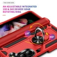 thumbnail image 5 of Allytech Rugged Case for Samsung Galaxy Z Fold5, Military Grade Protection Shockproof Cover with Metal Rotatable Ring Stand, Magnetic Car Mount Holder Case for Samsung Galaxy Z Fold5 - Red, 5 of 7