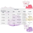 thumbnail image 4 of Rvasteizo Toddler Girl Outfits Floral Top Elastic Waist Shorts 0-4Years, 4 of 5