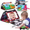 thumbnail image 1 of Espejo para bebé Tummy Time Toy Basytodio con libro de tela arrugada, 1 of 6